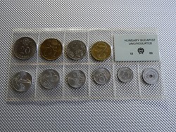 1989 fóliás forgalmi sor UNC érmékkel /2