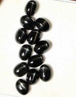 Black diopside kaboson gemstones are a real rarity!