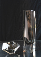 Murano sommerso vase and ashtray paired with mandruzzato or flavio poly seguso retro mid-century modern