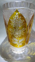 Antique art deco crystal bay glass vase rare model now at a low price! Excellent gift!