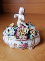Alt Wien antik porcelán bonbonier