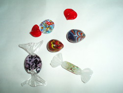Murano glass candies and eggs