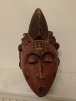Punu ethnic group antique mask africa gabon africká mask 113 drum 31