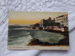 Antik francia városképes képeslap/üdvözlőlap Saint-Raphael, tenger, fürdők, tengerpart 1910 körül