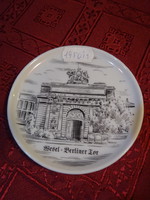 German porcelain mini wall decoration with a view of the berliner tor wesel. He has!