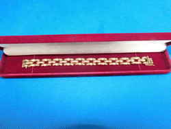 Gold two color 14k women's bracelet 20.8 Gr