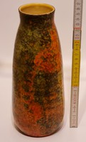 Pond head, brown, orange glazed ceramic vase (1991)