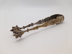Antique silver plated claw tweezers