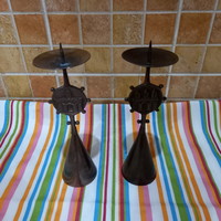 Bronze muharos Louis candle holders in a pair