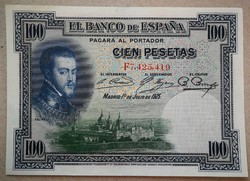 Spanyolország 100 Peseta 1925 VF