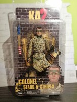 Action figure, film figure with 2 colonel stars & stripes