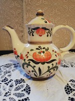Eladó régi kerámia német Zeller Keramik mázas kerámia teás kanna 1 l-es!
