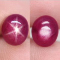 Eredeti thaiuföldi csillag rubin  5.56 ct