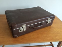 Régi vintage kis méretű bőrönd kisméretű koffer 50 x 32 cm