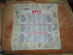 Vintage handkerchief from 1953