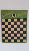 Régi utazó papír játék "sakk, malom"