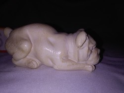 Bulldog dog figure, nipple