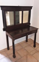 Antique chest of drawers table and mirror from the 1800s