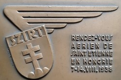 SZIRT -  Szent István Repülős Találkozó 1938, bronz plakett