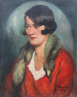 Gábor Kássa: young woman, 1929