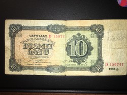 Latvia 10 lats 1933