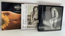 3 db gyűjtői erotikus Pirelli naptár könyv