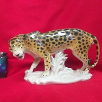 German germany karl ens volkstedt leopard porcelain figurine.