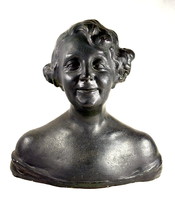János Sóváry (1895 - 1966) art deco - lady portrait - bust circa 1930!