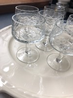 6 pcs showcase crystal glasses