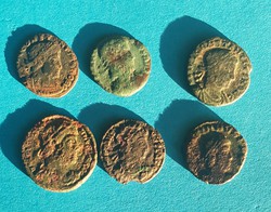 6 pcs Roman bronze