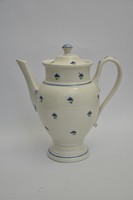 Antik német porcelán kávéskanna (1908-ból, Volkstedt, Ackermann&Fritze, Rudolstadt)