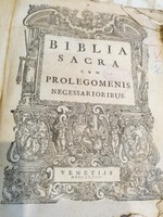 Biblia Sacra, Szent Biblia latin nyelven, 1737. évből