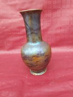 Zsolnay labrador eozin mázas antik váza.