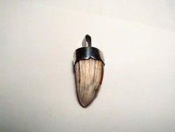 Antique wild boar silver pendant