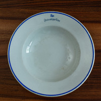 Porcelán Orvosegyetem mély tányér