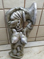 Retro wall decoration for sale! Aluminum cast female bust