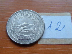 Usa 25 cents 1/4 dollar 2013 p (white mountain) copper-nickel copper, g. Washington 12.
