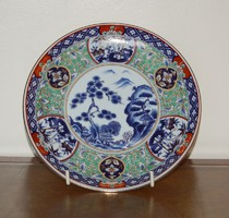 Antik Arita Imari porcelán tányér
