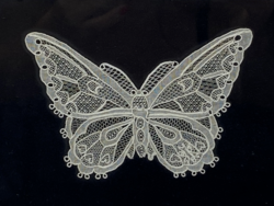 Halasi hand-sewn lace butterfly, butterfly frame- cz