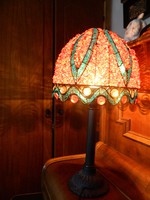 Special table lamp inlaid with crystals