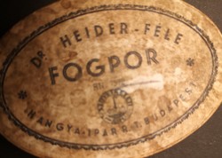 Dr HEIDER-FÉLE FOGPOR   Hangya Ipar Rt Budapest