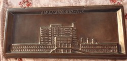 Karcagi Kórház 1967 - falikép NAGY MÉRET -  szignózott