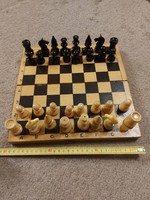 Retro sakktábla, sakkészlet, méret jelezve!