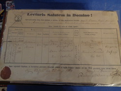 Baptism certificate 1866