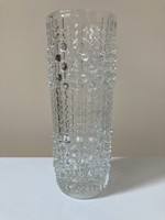 Retro cseh üveg váza