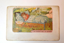 Antik szivardoboz reklám képeslap