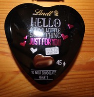 Lindt chocolate heart shaped metal box