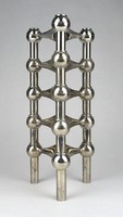 1G804 ceasar stoffi & fritz nagel: bmf modular space age stackable metal candle holder