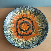Dekoratív Bodrogkeresztúri kerámia tányér