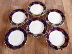 Zsolnay Pompadour mintás süteményes tányérok